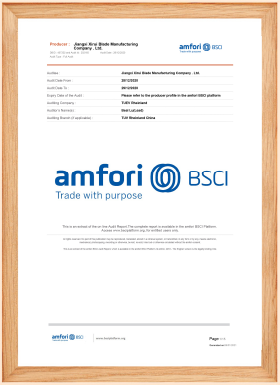 BSCI商业社会标准认证
